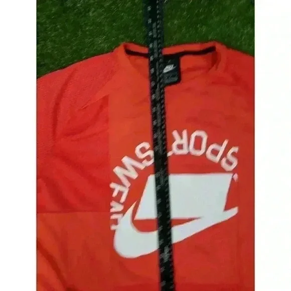 NIKE NSW BLOCK FUTURA Jersey Red AR4854-696 Mens Size Large - Picture 6 of 8